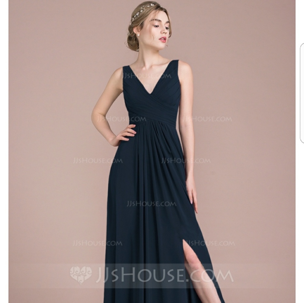 Navy bridesmaid/prom dress